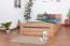 Doppelbett / Funktionsbett "Easy Premium Line" K6 inkl. 4 Schubladen und 2 Abdeckblenden 160 x 200 cm Buche Vollholz massiv Natur