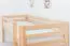 Etagenbett L-Form  90 x 200 cm | Buche massiv | natur lackiert | mit Regal | inkl. Rollrost | umbaubar in Einzelbetten