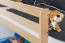 Etagenbett L-Form  90 x 200 cm | Buche massiv | natur lackiert | mit Regal | inkl. Rollrost | umbaubar in Einzelbetten