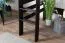 Hochbett 90 x 190 cm, "Easy Premium Line" K22/n, Buche Massivholz Schokobraun, teilbar