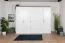 Drehtürenschrank / Kleiderschrank Lotofaga 17, Farbe: Weiß / Walnuss - 227 x 291 x 59 cm (H x B x T)