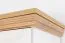 Wohnzimmer- Schrank schmal, Farbe: Kiefer Weiß / Braun - 187 x 57 x 39 cm (H x B x T)