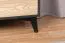 Schrank Amanto 3, Farbe: Schwarz / Esche - Abmessungen: 200 x 47 x 40 cm (H x B x T)