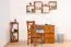 Stuhl Kiefer massiv Vollholz Eichefarben Junco 246 - Abmessungen: 95 x 44 x 49 cm (H x B x T)