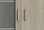 Vitrine Lorengau 28, Farbe: Sonoma Eiche - Abmessungen: 202 x 100 x 40 cm (H x B x T)