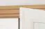 Kommode Badile 01, Farbe: Kiefer Weiß / Braun - 98 x 127 x 46 cm (H x B x T)