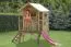 Kinderspielhaus 2B mit Rutsche - Abmessungen: 180 x 120 cm