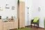 Schmaler Kleiderschrank, Farbe: Eiche Braun - 209 x 50 x 37 cm (H x B x T)