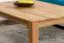 Wohnzimmertisch Eiche Massivholz Farbe: Natur 45x120x80 cm