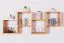 Hängeregal / Wandregal Kiefer massiv Vollholz Erlefarben Junco 288 - Abmessungen: 50 x 130 x 20 cm (H x B x T)