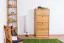 Schuhschrank Kiefer Vollholz massiv Erlefarben Junco 210 - Abmessungen: 150 x 70 x 30 cm (H x B x T)
