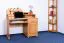 Schreibtisch Kiefer massiv Vollholz Erlefarben Junco 188 - Abmessungen: 106 x 120 x 57 cm (H x B x T)