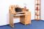 Schreibtisch Kiefer massiv Vollholz Erlefarben Junco 188 - Abmessungen: 106 x 120 x 57 cm (H x B x T)