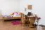Schreibtisch Kiefer massiv Vollholz Erlefarben Junco 197 - Abmessungen: 75 x 100 x 60 cm (H x B x T)