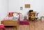 Schreibtisch Kiefer massiv Vollholz Erlefarben Junco 197 - Abmessungen: 75 x 100 x 60 cm (H x B x T)