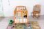 Gitterbett / Kinderbett Kiefer massiv Vollholz Erlefarben 103, inkl. Lattenrost - 60 x 120 cm (B x L) 