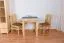Esstisch 80x80 cm Kiefer massiv, Farbe: Natur