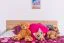 Kinderbett / Jugendbett Buche massiv Vollholz natur 116B, inkl. Lattenrost - 200 x 140 cm (L x B)