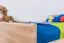 Kinderbett / Jugendbett Buche massiv Vollholz natur 116B, inkl. Lattenrost - 200 x 140 cm (L x B)
