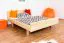 Doppelbett / Gästebett Buche massiv Vollholz natur 116, inkl. Lattenrost - Liegefläche: 160 x 200 cm (B x L)