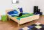 Doppelbett / Gästebett Buche massiv Vollholz natur 116, inkl. Lattenrost - Liegefläche: 160 x 200 cm (B x L)