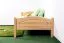 Kinderbett / Jugendbett Buche massiv Vollholz natur 113C, inkl. Lattenrost - 100 x 200 cm (B x L)