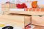 Einzelbett / Funktionsbett Kiefer massiv Vollholz natur 94, inkl. Lattenrost - Abmessung 90 x 200 cm