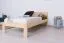 Einzelbett / Gästebett Kiefer massiv Vollholz natur 76, inkl. Lattenrost - 100 x 200 cm (B x L)
