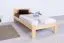 Einzelbett / Gästebett Kiefer massiv Vollholz natur 76, inkl. Lattenrost - 100 x 200 cm (B x L)