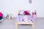 Kinderbett / Jugendbett Kiefer massiv Vollholz natur 76, inkl. Lattenrost - 100 x 200 cm (B x L)