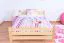 Kinderbett / Jugendbett Kiefer massiv Vollholz natur 83, inkl. Lattenrost - 140 x 200 cm (B x L)