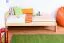 Kinderbett / Jugendbett Kiefer massiv Vollholz natur 74, inkl. Lattenrost - 100 x 200 cm (B x L) 