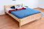 Kinderbett / Jugendbett Buche massiv Vollholz natur 117, inkl. Lattenrost - 140 x 200 cm (B x L)