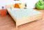 Doppelbett / Gästebett Kiefer massiv Vollholz natur 79, inkl. Lattenrost - Abmessung 160 x 200 cm