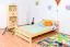Kinderbett / Jugendbett Kiefer massiv Vollholz natur 84, inkl. Lattenrost - 120 x 200 cm (B x L)