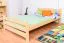 Kinderbett / Jugendbett Kiefer massiv Vollholz natur 84, inkl. Lattenrost - 120 x 200 cm (B x L)