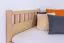 Kinderbett / Jugendbett Buche massiv Vollholz natur 109, inkl. Lattenrost - 90 x 200 cm (B x L)