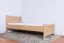Kinderbett / Jugendbett Buche massiv Vollholz natur 109, inkl. Lattenrost - 90 x 200 cm (B x L)