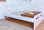 Einzelbett / Gästebett "Easy Premium Line" K8 inkl.1 Abdeckblende, 120 x 200 cm Buche Vollholz massiv weiß lackiert