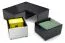 Jugendzimmer - Ecklowboard Marincho 12, Farbe: Schwarz - Abmessungen: 35 x 105 x 106 cm (H x B x T)