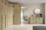 Schrank | Farbe: Eiche Cremona | eintürig | 4 Einlegeböden | 50 x 61 x 210 cm | ABS-Kanten | 1 Kleiderstange | Edegem 05 | Drehtürenschrank