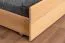Stockbett für Erwachsene "Easy Premium Line" K18/h inkl. Liegeplatz und 2 Abdeckblenden, Kopfteil mit Löchern, Buche Vollholz massiv Natur - Liegefläche: 90 x 200 cm, teilbar