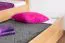 Stockbett für Erwachsene "Easy Premium Line" K18/h inkl. Liegeplatz und 2 Abdeckblenden, Kopfteil mit Löchern, Buche Vollholz massiv Natur - Liegefläche: 90 x 200 cm, teilbar