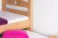 Stockbett für Erwachsene "Easy Premium Line" K18/h inkl. Liegeplatz und 2 Abdeckblenden, Kopfteil mit Löchern, Buche Vollholz massiv Natur - Liegefläche: 90 x 200 cm, teilbar