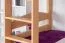 Stockbett für Erwachsene "Easy Premium Line" K18/h inkl. Liegeplatz und 2 Abdeckblenden, Kopfteil mit Löchern, Buche Vollholz massiv Natur - Liegefläche: 90 x 200 cm, teilbar