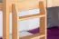 Etagenbett für Erwachsene "Easy Premium Line" K18/h inkl. Liegeplatz und 2 Abdeckblenden, Kopfteil mit Löchern, Buche Vollholz massiv Natur - Liegefläche: 90 x 200 cm, teilbar