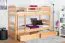Stockbett für Erwachsene "Easy Premium Line" K18/n inkl. 2 Schubladen und 2 Abdeckblenden, Kopfteil mit Löchern, Buche Vollholz massiv Natur - Liegefläche: 90 x 200 cm, (B x L) teilbar