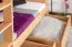 Stockbett für Erwachsene "Easy Premium Line" K18/n inkl. 2 Schubladen und 2 Abdeckblenden, Kopfteil mit Löchern, Buche Vollholz massiv Natur - Liegefläche: 90 x 200 cm, (B x L) teilbar
