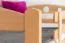 Stockbett für Erwachsene "Easy Premium Line" K18/n inkl. 2 Schubladen und 2 Abdeckblenden, Kopfteil mit Löchern, Buche Vollholz massiv Natur - Liegefläche: 90 x 200 cm, (B x L) teilbar
