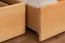 Stockbett für Erwachsene "Easy Premium Line" K19/n inkl. 2 Schubladen und 2 Abdeckblenden, Kopf- und Fußteil mit Löchern, Buche Vollholz massiv Natur - 90 x 200 cm (B x L), teilbar